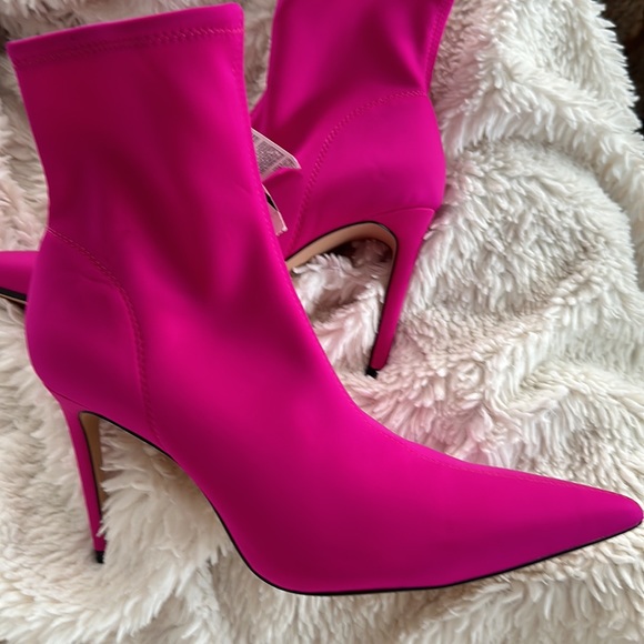 ZARA Hot Pink Ankle Boots SZ 40